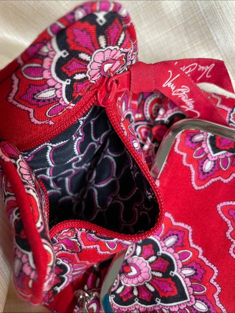 Vera Bradley Two-Piece Paisley Wallet Set - Red & Teal